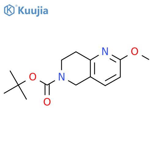tert-Butyl 2-methoxy-7,8-dihydro-1,6-naphthyridine-6(5H)-carboxylate structure