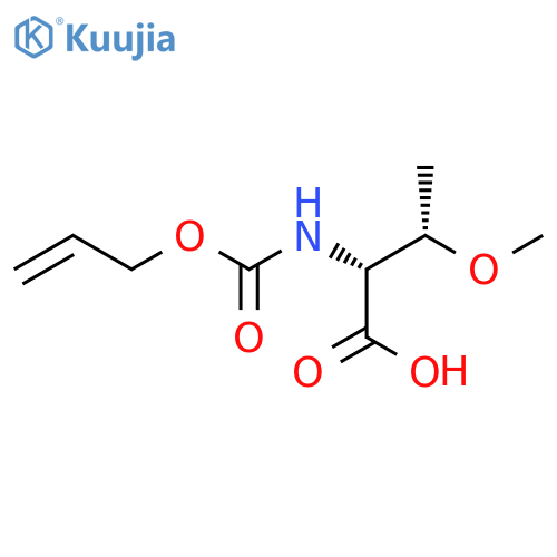 (2R,3S)-3-methoxy-2-{[(prop-2-en-1-yloxy)carbonyl]amino}butanoic acid structure