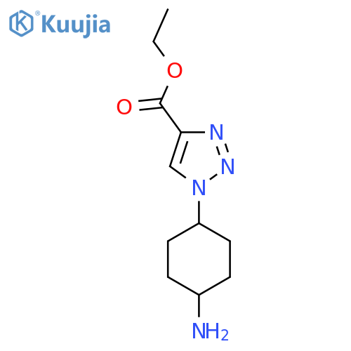 ethyl 1-[(1s,4s)-4-aminocyclohexyl]-1H-1,2,3-triazole-4-carboxylate structure