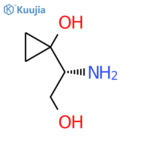 1-(1R)-1-amino-2-hydroxyethylcyclopropan-1-ol structure