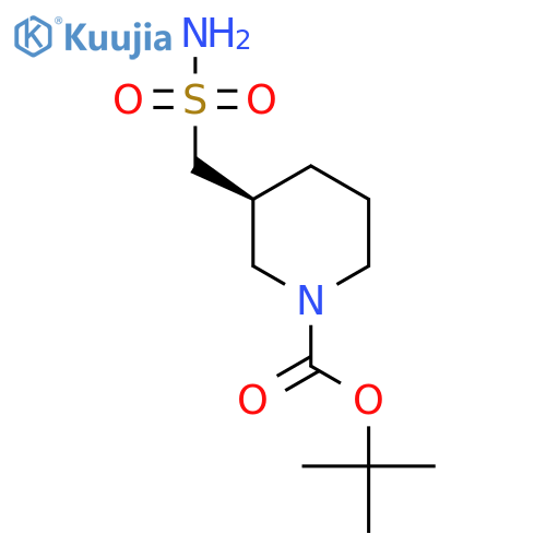 tert-butyl (3S)-3-(sulfamoylmethyl)piperidine-1-carboxylate structure