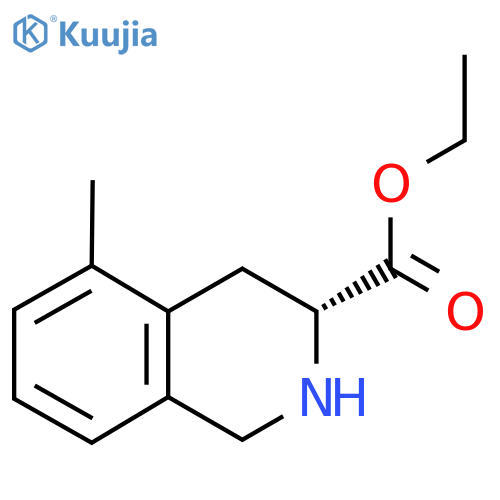 ethyl (3R)-5-methyl-1,2,3,4-tetrahydroisoquinoline-3-carboxylate structure