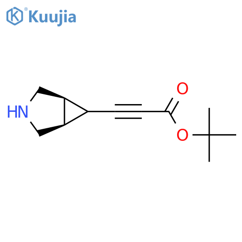tert-butyl 3-[(1R,5S,6R)-3-azabicyclo[3.1.0]hexan-6-yl]prop-2-ynoate structure