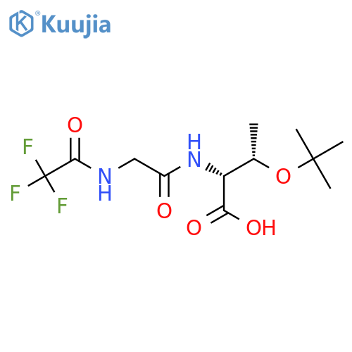 (2R,3S)-3-(tert-butoxy)-2-[2-(2,2,2-trifluoroacetamido)acetamido]butanoic acid structure