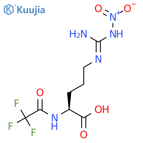 (2S)-5-(N'-nitrocarbamimidamido)-2-(2,2,2-trifluoroacetamido)pentanoic acid structure