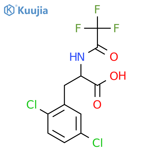 3-(2,5-Dichlorophenyl)-2-(2,2,2-trifluoroacetamido)propanoic acid structure