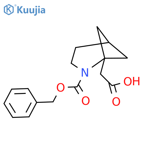 2-{2-[(Benzyloxy)carbonyl]-2-azabicyclo[3.1.1]heptan-1-yl}acetic acid structure