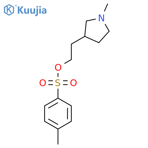2-(1-Methylpyrrolidin-3-yl)ethyl 4-methylbenzene-1-sulfonate structure
