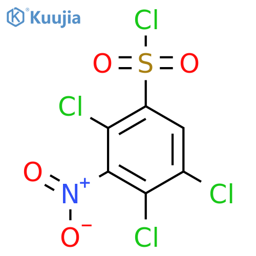 2,4,5-Trichloro-3-nitrobenzene-1-sulfonyl chloride structure