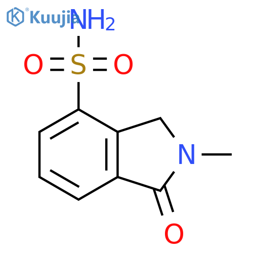 2-methyl-1-oxo-2,3-dihydro-1H-isoindole-4-sulfonamide structure