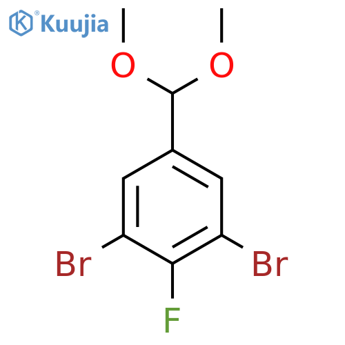 1,3-Dibromo-5-(dimethoxymethyl)-2-fluorobenzene structure