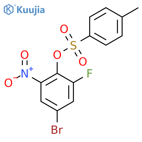 4-Bromo-2-fluoro-6-nitrophenyl 4-methylbenzene-1-sulfonate structure