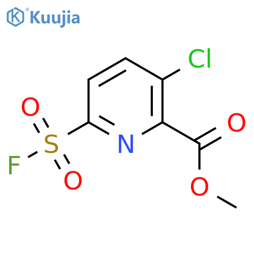 Methyl 3-chloro-6-(fluorosulfonyl)pyridine-2-carboxylate structure