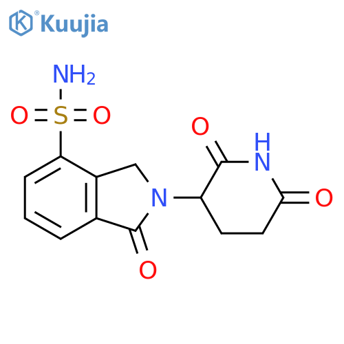 2-(2,6-dioxopiperidin-3-yl)-1-oxo-2,3-dihydro-1H-isoindole-4-sulfonamide structure