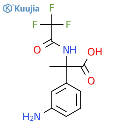2-(3-Aminophenyl)-2-(2,2,2-trifluoroacetamido)propanoic acid structure