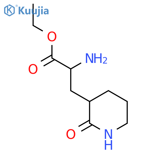 Ethyl 2-amino-3-(2-oxopiperidin-3-yl)propanoate structure