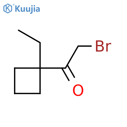 2-Bromo-1-(1-ethylcyclobutyl)ethan-1-one structure
