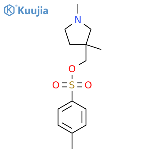 (1,3-Dimethylpyrrolidin-3-yl)methyl 4-methylbenzene-1-sulfonate structure