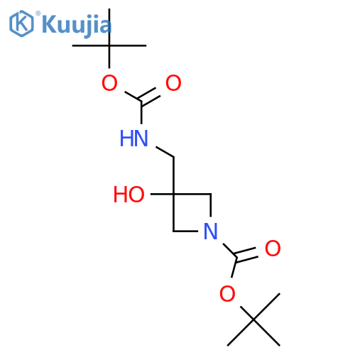 Tert-butyl 3-({[(tert-butoxy)carbonyl]amino}methyl)-3-hydroxyazetidine-1-carboxylate structure