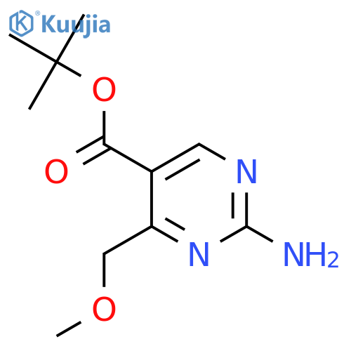 Tert-butyl 2-amino-4-(methoxymethyl)pyrimidine-5-carboxylate structure