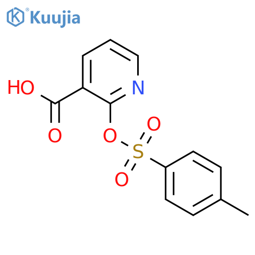 2-[(4-Methylbenzenesulfonyl)oxy]pyridine-3-carboxylic acid structure