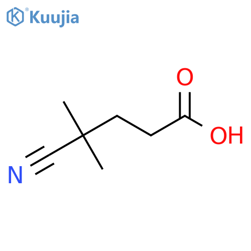 4-Cyano-4-methylpentanoic acid structure