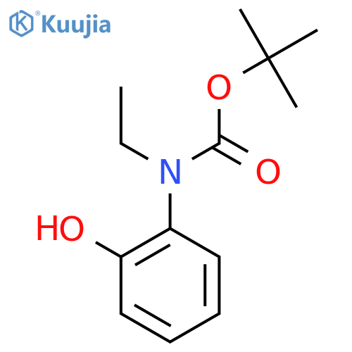 tert-butyl N-ethyl-N-(2-hydroxyphenyl)carbamate structure