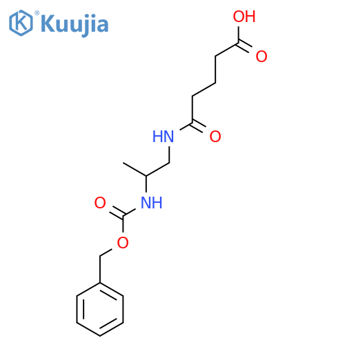 4-(2-{(benzyloxy)carbonylamino}propyl)carbamoylbutanoic acid structure