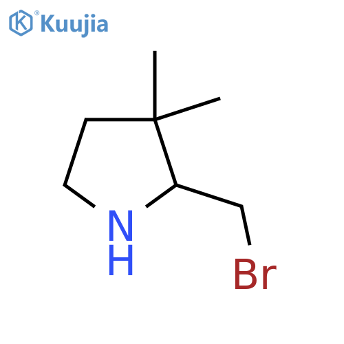 2-(Bromomethyl)-3,3-dimethylpyrrolidine structure