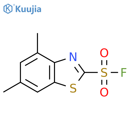 4,6-Dimethyl-1,3-benzothiazole-2-sulfonyl fluoride structure