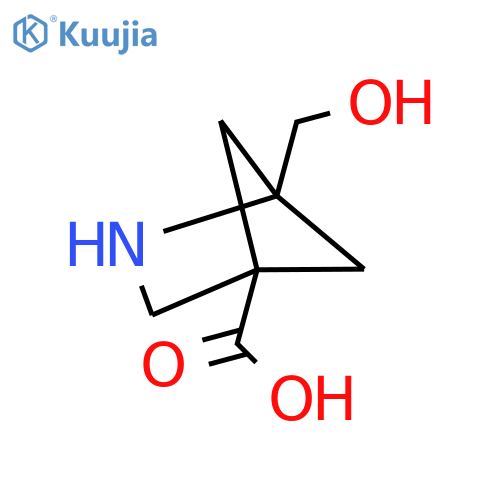 1-(Hydroxymethyl)-2-azabicyclo[2.1.1]hexane-4-carboxylic acid structure