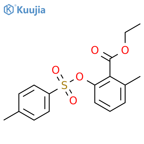 Ethyl 2-methyl-6-[(4-methylbenzenesulfonyl)oxy]benzoate structure