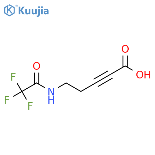 5-(2,2,2-Trifluoroacetamido)pent-2-ynoic acid structure