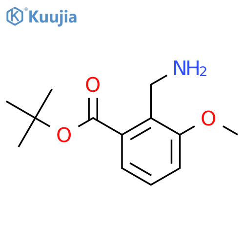 Tert-butyl 2-(aminomethyl)-3-methoxybenzoate structure
