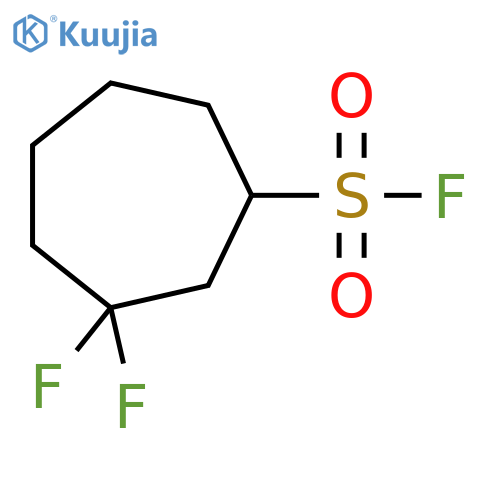 3,3-Difluorocycloheptane-1-sulfonyl fluoride structure