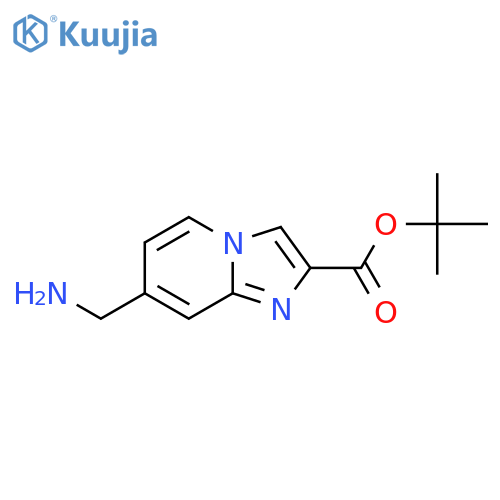 Tert-butyl 7-(aminomethyl)imidazo[1,2-a]pyridine-2-carboxylate structure