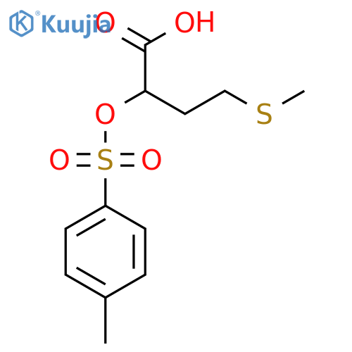 2-[(4-Methylbenzenesulfonyl)oxy]-4-(methylsulfanyl)butanoic acid structure