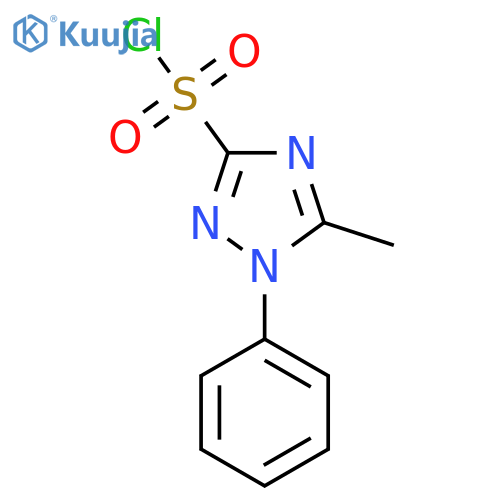 5-methyl-1-phenyl-1H-1,2,4-triazole-3-sulfonyl chloride structure
