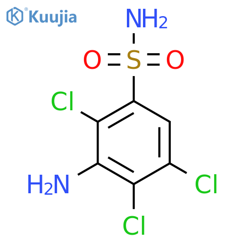 3-Amino-2,4,5-trichlorobenzene-1-sulfonamide structure