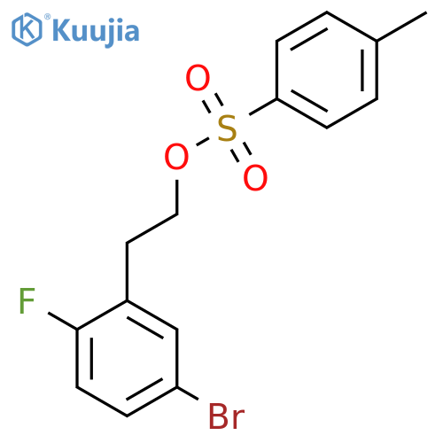 2-(5-Bromo-2-fluorophenyl)ethyl 4-methylbenzene-1-sulfonate structure