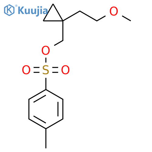 [1-(2-Methoxyethyl)cyclopropyl]methyl 4-methylbenzene-1-sulfonate structure