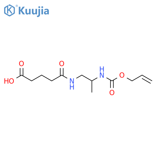 4-[(2-{[(Prop-2-en-1-yloxy)carbonyl]amino}propyl)carbamoyl]butanoic acid structure