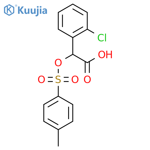 2-(2-Chlorophenyl)-2-[(4-methylbenzenesulfonyl)oxy]acetic acid structure