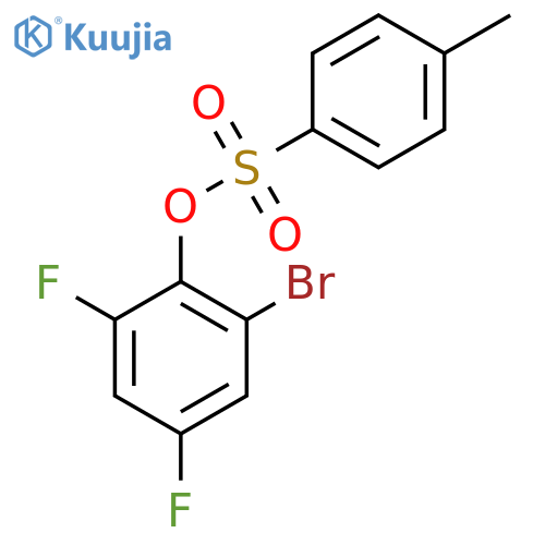 2-Bromo-4,6-difluorophenyl 4-methylbenzene-1-sulfonate structure