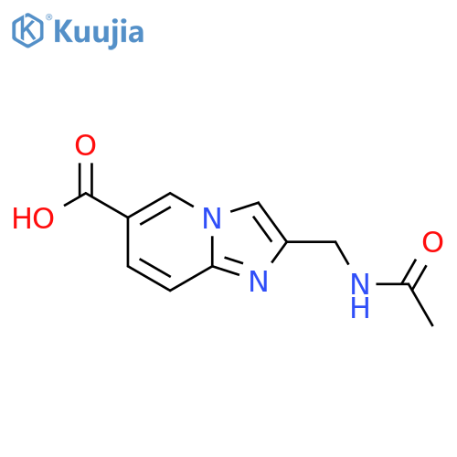 2-(acetamidomethyl)imidazo1,2-apyridine-6-carboxylic acid structure