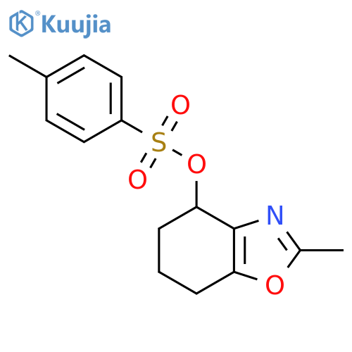 2-Methyl-4,5,6,7-tetrahydro-1,3-benzoxazol-4-yl 4-methylbenzene-1-sulfonate structure