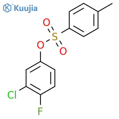 3-Chloro-4-fluorophenyl 4-methylbenzene-1-sulfonate structure