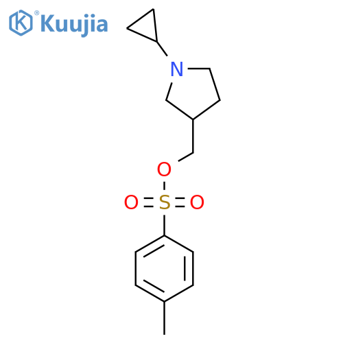 (1-Cyclopropylpyrrolidin-3-yl)methyl 4-methylbenzene-1-sulfonate structure