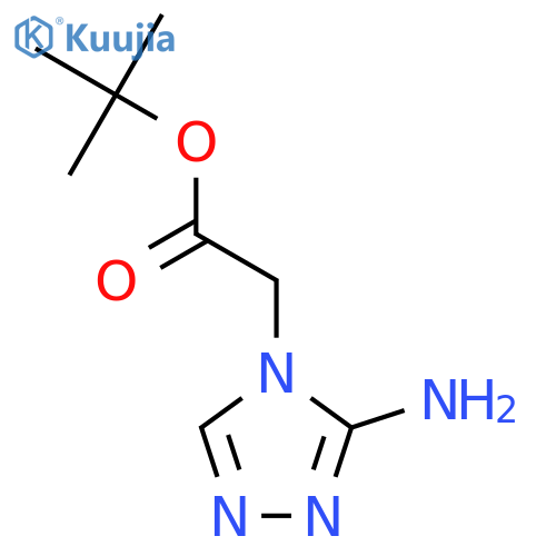 tert-butyl 2-(3-amino-4H-1,2,4-triazol-4-yl)acetate structure