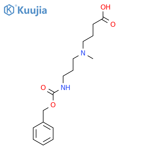 4-[(3-{[(Benzyloxy)carbonyl]amino}propyl)(methyl)amino]butanoic acid structure